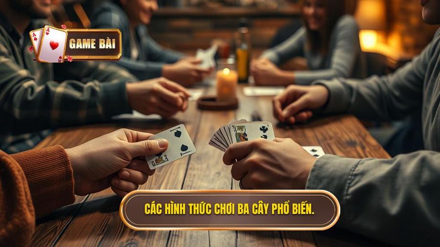 3. Các hình thức chơi ba cây phổ biến.