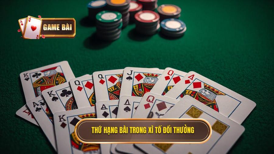 3. Thứ hạng bài trong xì tố đổi thưởng