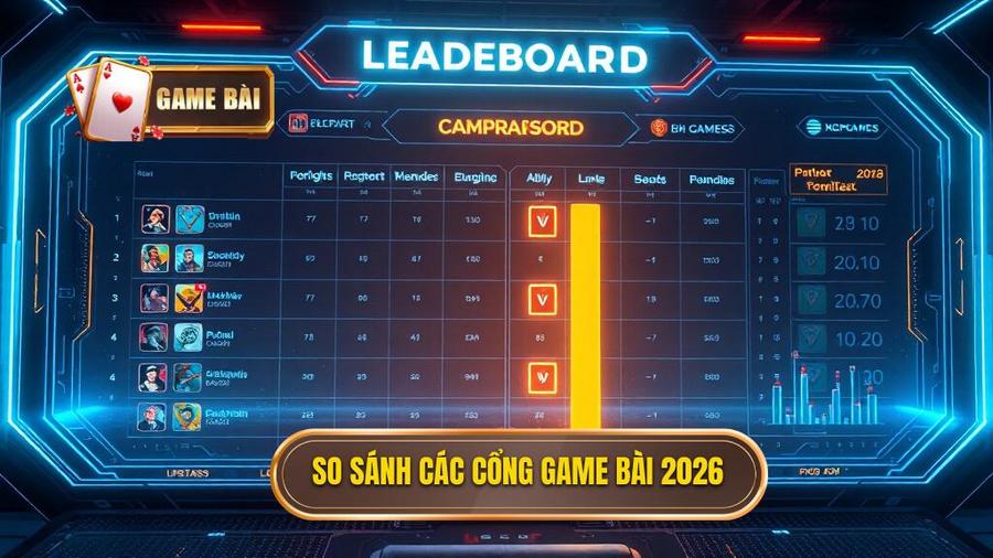 Bảng so sánh các cổng game bài nổi bật nhất 2026