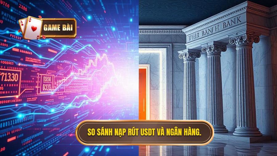So sánh nạp rút USDT và Ngân hàng truyền thống