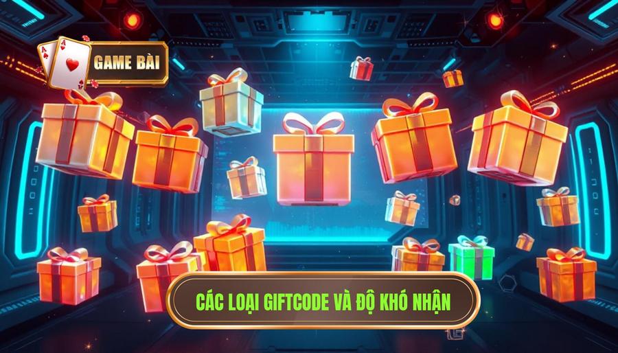 Các loại Giftcode phổ biến và độ khó khi nhận
